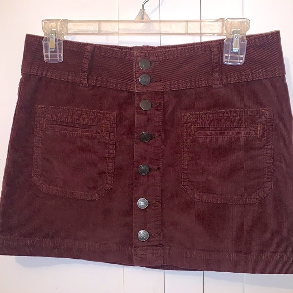 Free People Ray Corduroy Mini Skirt jean size 26 - Picture 1 of 5